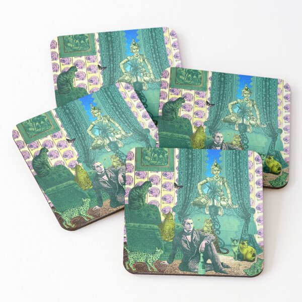 Item preview, Green Room Cats Collage designed and sold by Charlene Lanzel.