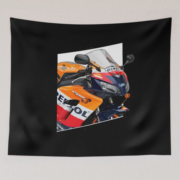 Item preview, Honda CBR 600 RR Fireblade Close-Up Motorcycle Illustration designed and sold by enzoade.