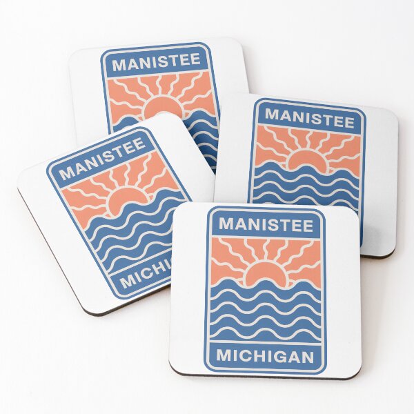 Item preview, Manistee Michigan - Sunset Card Design designed and sold by TheOldMittenIllustrated.