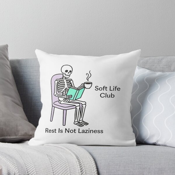 Item preview, Soft Life Club – Rest Is Not Laziness Skeleton Illustration designed and sold by truongloc246.