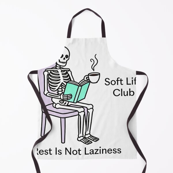 Item preview, Soft Life Club – Rest Is Not Laziness Skeleton Illustration designed and sold by truongloc246.