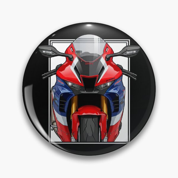 Item preview, Honda CBR 1000 RR-R Fireblade HRC Red Close-Up Motorcycle Illustration designed and sold by enzoade.