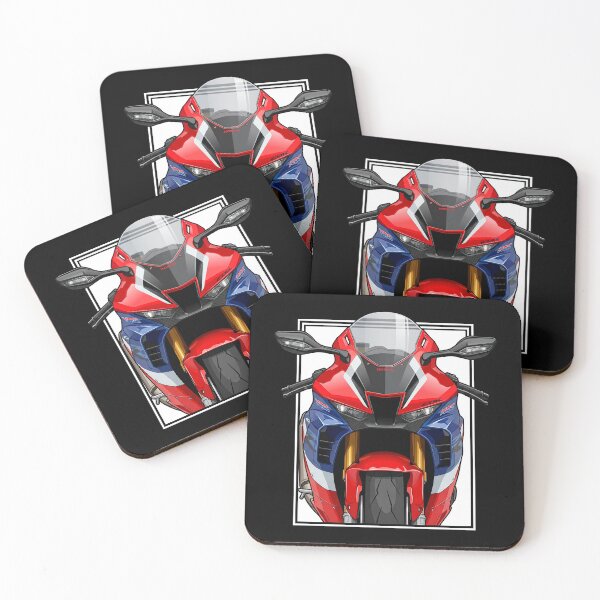 Item preview, Honda CBR 1000 RR-R Fireblade HRC Red Close-Up Motorcycle Illustration designed and sold by enzoade.