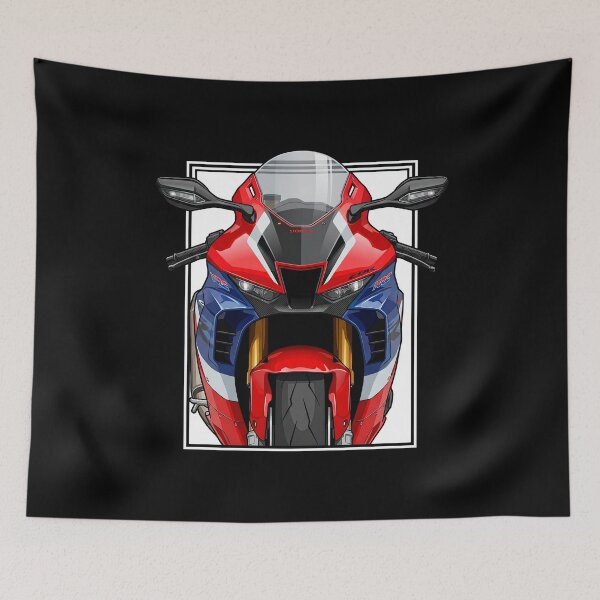 Item preview, Honda CBR 1000 RR-R Fireblade HRC Red Close-Up Motorcycle Illustration designed and sold by enzoade.