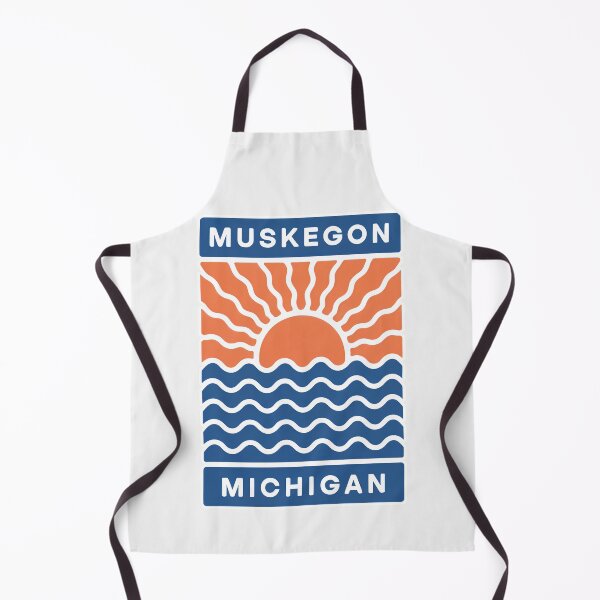 Item preview, Muskegon Michigan - Sunset Card Design designed and sold by TheOldMittenIllustrated.