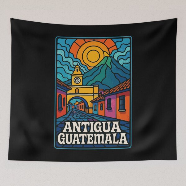 Item preview, Antigua Guatemala Stained Glass Art Travel designed and sold by TomFrontierArt.