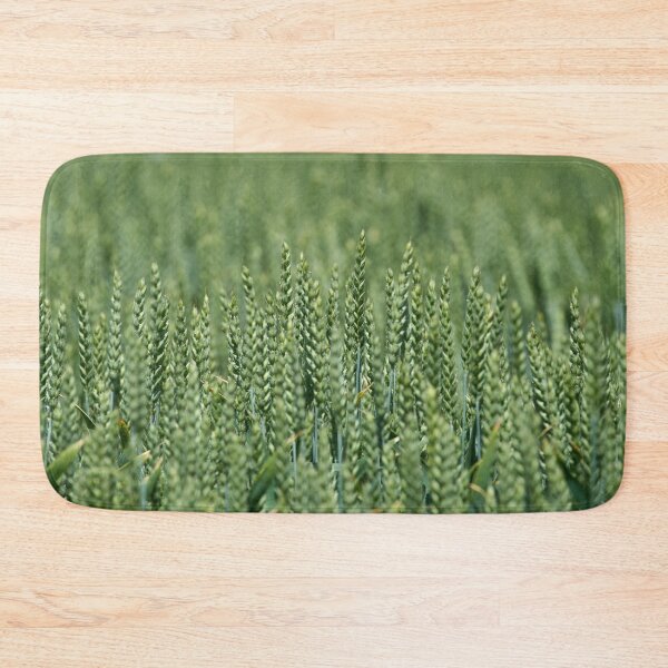 Item preview, Green wheat spikes in field designed and sold by Imagerisium.