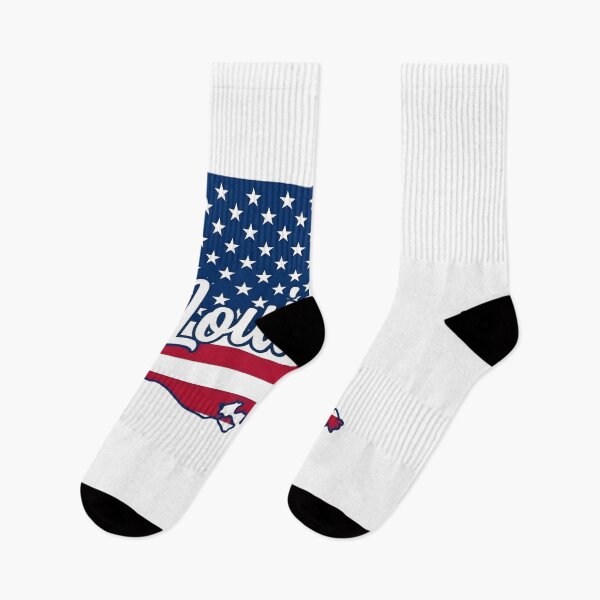 Item preview, Louisiana State American Flag Outline – Patriotic Pride Script designed and sold by Paper Drip.