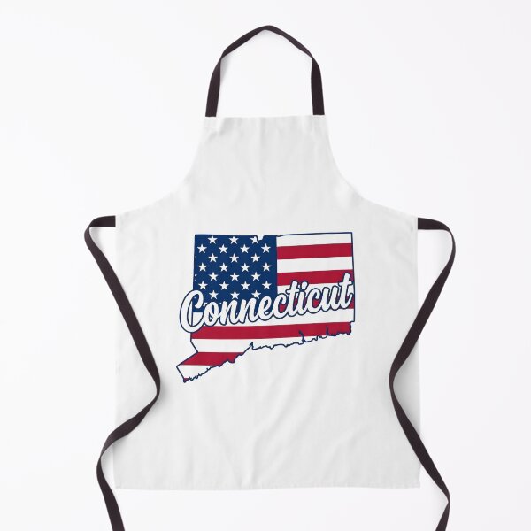 Item preview, Connecticut State American Flag Outline – Patriotic Pride Script designed and sold by Paper Drip.