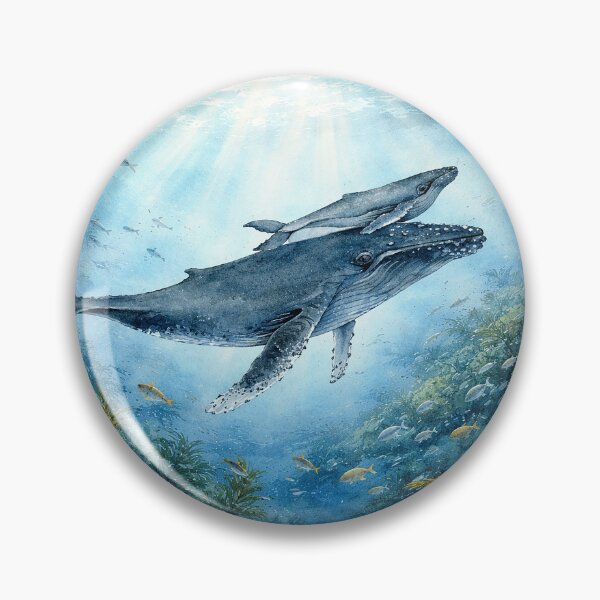 Item preview, Humpback whale and its calf - seabed designed and sold by ArtMelly.
