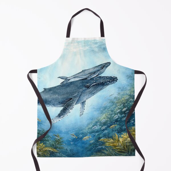 Item preview, Humpback whale and its calf - seabed designed and sold by ArtMelly.