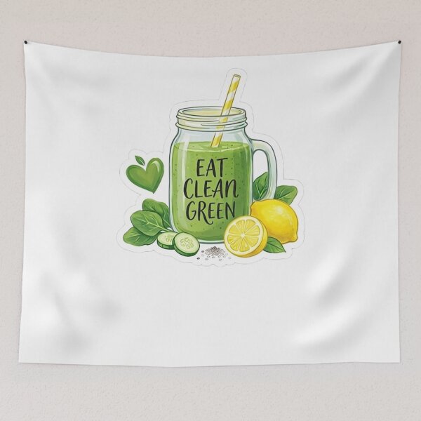 Item preview, eat clean green designed and sold by sanawnaw154.