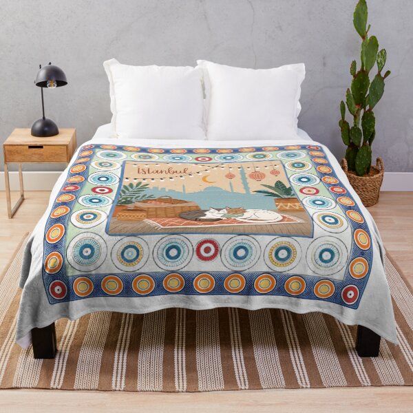 Item preview, Midnight in Istanbul - Cozy Cats & City Skyline designed and sold by asliberry.