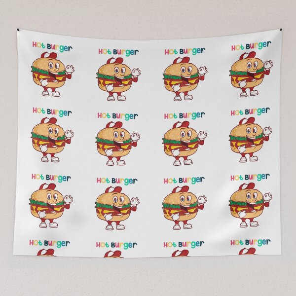 Item preview, Heated rivalry: Hot burger t-shirt designed and sold by Khalid lq.