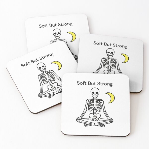 Item preview, Soft But Strong – Meditating Skeleton Illustration designed and sold by truongloc246.