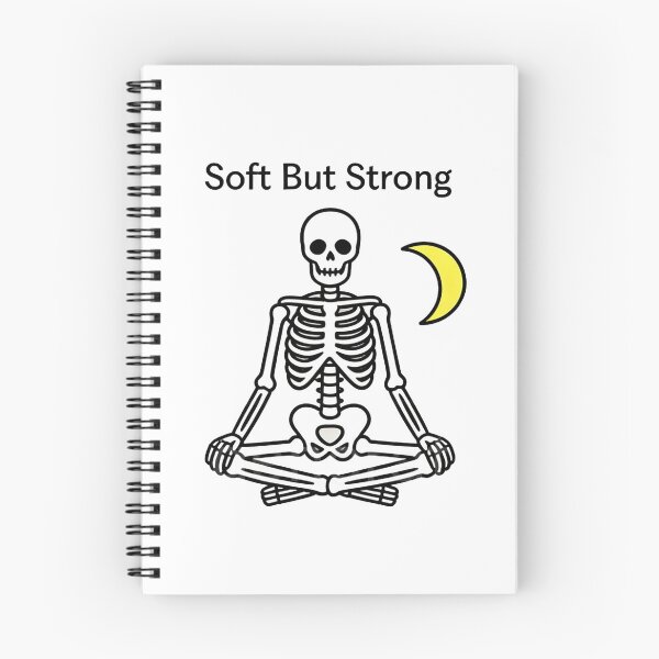 Item preview, Soft But Strong – Meditating Skeleton Illustration designed and sold by truongloc246.