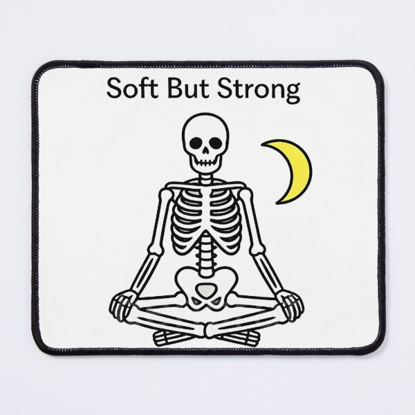 Item preview, Soft But Strong – Meditating Skeleton Illustration designed and sold by truongloc246.