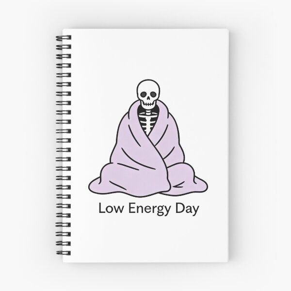 Item preview, Low Energy Day – Cozy Skeleton Wrapped in Blanket Illustration designed and sold by truongloc246.