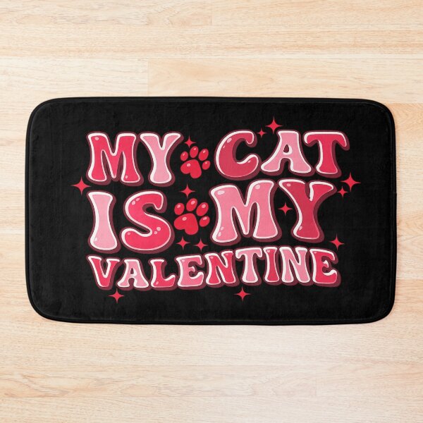 Item preview, my cat is my valentine cute and funny cat lover design   designed and sold by zuzzelek44.