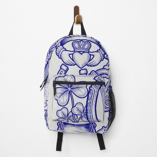 Item preview, Navy Blue Irish Symbols - Vintage Blueprint Style designed and sold by DigitalGlade.