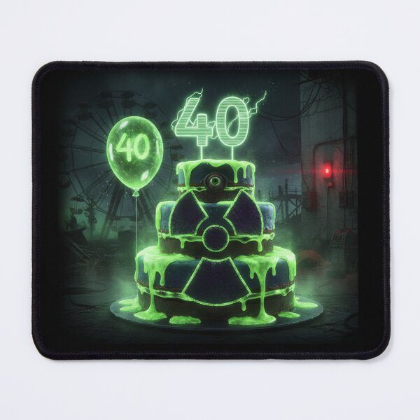 Item preview, 40th Birthday Radioactive Cake - Chernobyl Glow Humor designed and sold by Krisekk.