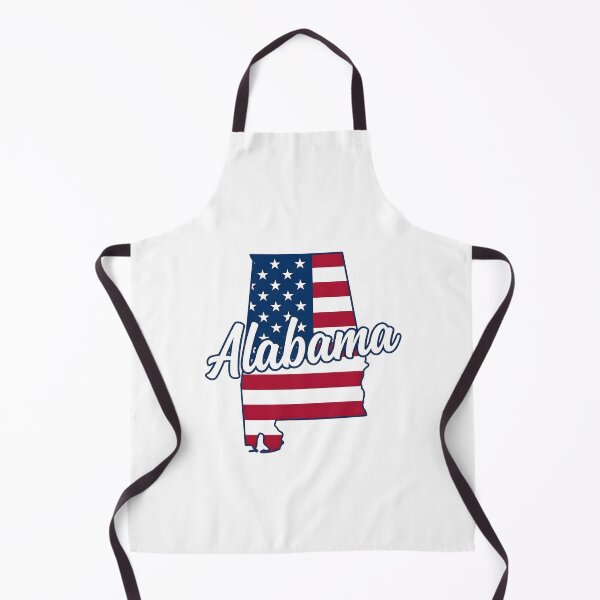 Item preview, Alabama State American Flag Outline – Patriotic Pride Script designed and sold by Paper Drip.