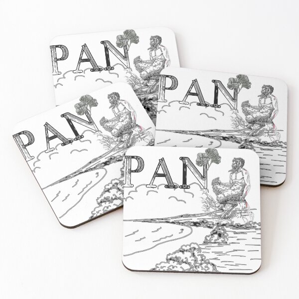 Item preview, Pan by the Seashore – Mythical God Illustration | Serene Nature & Fantasy Art designed and sold by Brooklyn Hearty.