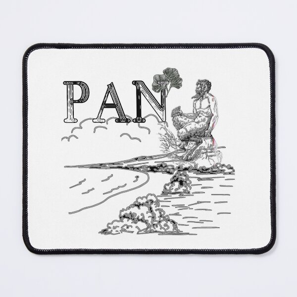 Item preview, Pan by the Seashore – Mythical God Illustration | Serene Nature & Fantasy Art designed and sold by Brooklyn Hearty.