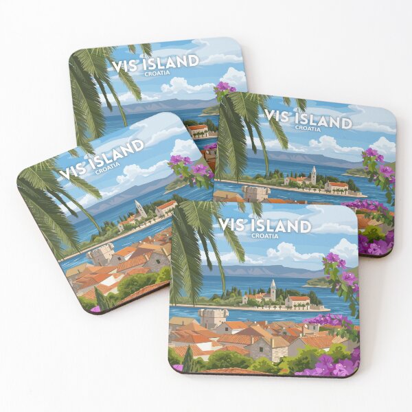 Item preview, Vis Island Croatia - Travel art designed and sold by Marciolini.