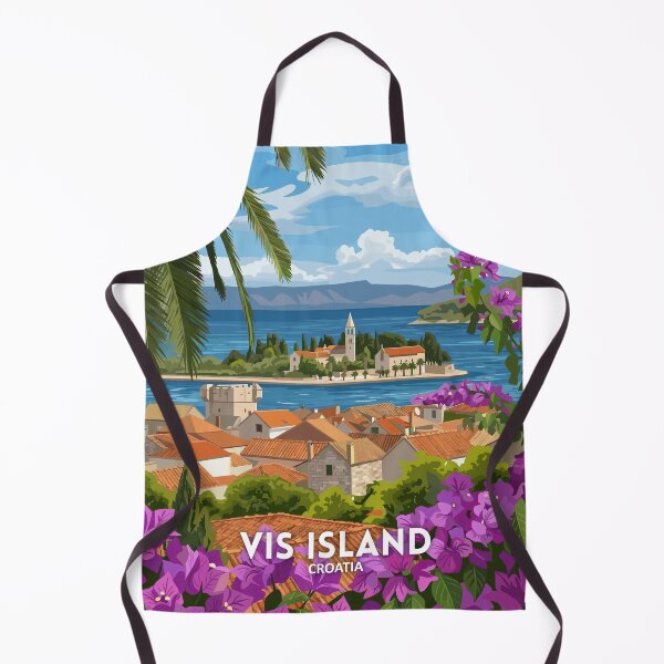 Item preview, Vis Island Croatia - Travel art designed and sold by Marciolini.