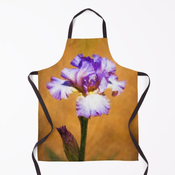 Item preview, Purple Bearded Iris Flower Digital Oil Painting designed and sold by kornkobart.