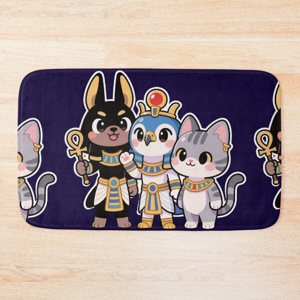 Item preview, Cute Egyptian Gods – Kawaii Anubis, Horus & Bastet designed and sold by AnadAA.