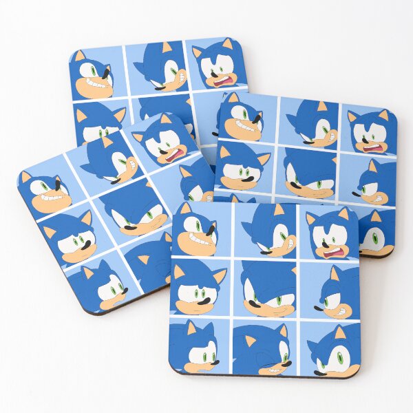 Item preview, Many faces of Sonic designed and sold by Sinatzeek's mini Shop.