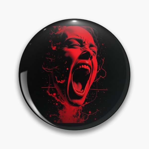 Item preview, Silent Scream - Suitable for dark backgrounds designed and sold by Freewebnuaiart.