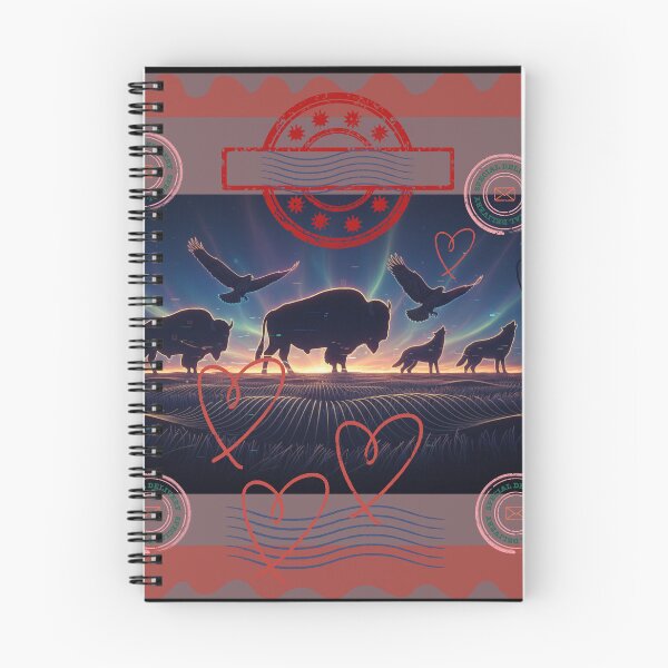 Item preview, Mystical Prairie Spirit - Neon Wildlife Silhouette - out of love for you designed and sold by Studio Yvonne .
