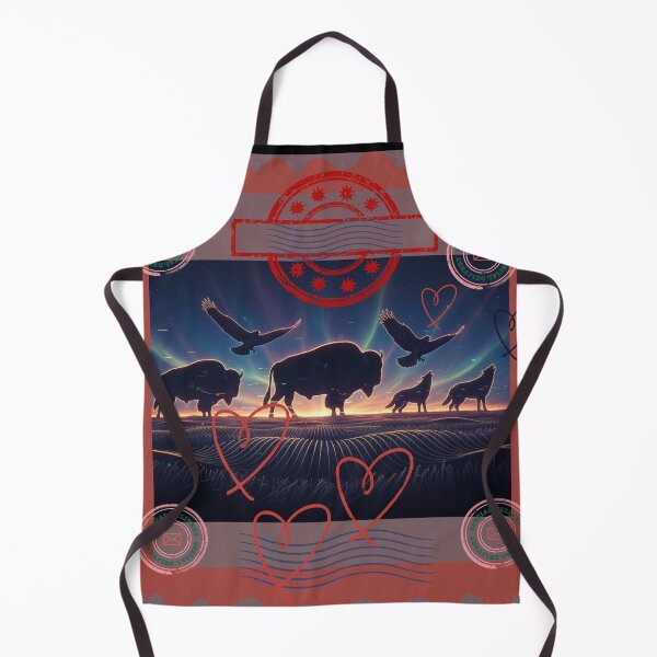 Item preview, Mystical Prairie Spirit - Neon Wildlife Silhouette - out of love for you designed and sold by Studio Yvonne .
