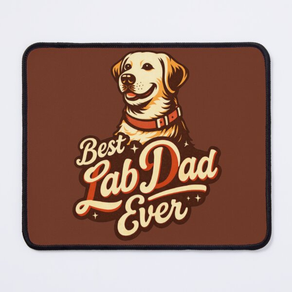 Item preview, Best Lab Dad Ever – Retro Labrador Dad Typography designed and sold by PawPrintCustom.