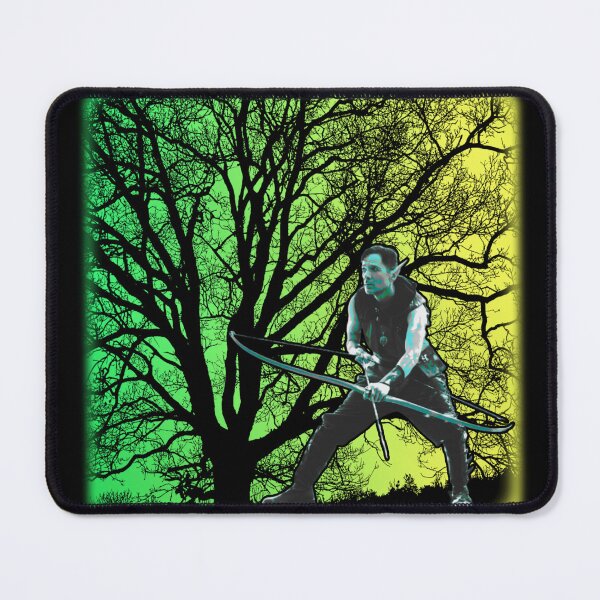 Item preview, Elf Archer in Forest – Fantasy Bow & Arrow Art | Mythical Woodland Illustration designed and sold by Brooklyn Hearty.