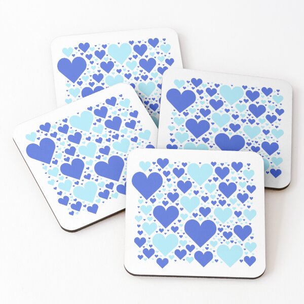Item preview, Blue Hearts Love Pattern  designed and sold by patternsoup.