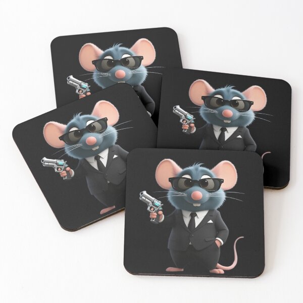 Item preview, Cute Secret Agent Mouse – Pixar-Style Spy Illustration designed and sold by GraphGUY.