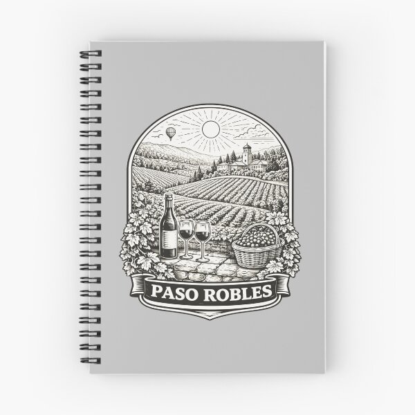 Item preview, Paso Robles, California Line Art Illustration  designed and sold by Myra365Art.