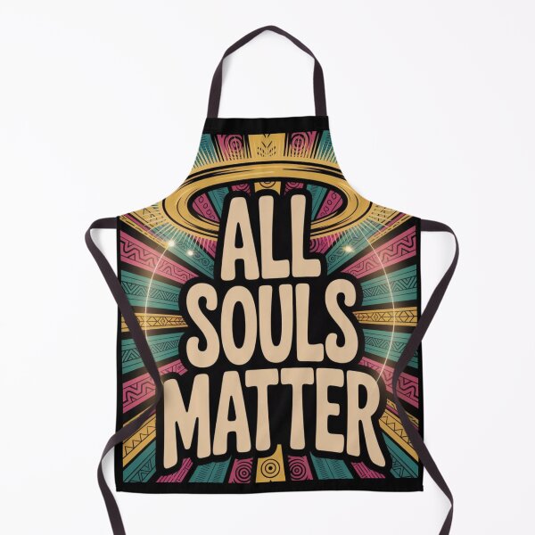 Item preview, All Souls Matter – Spiritual Halo Design with Tribal Patterns and Bold Typography designed and sold by GFamilyC.