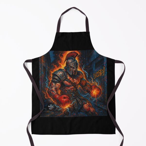 Item preview, Flaming Electric Ancient Warrior Boxer Art designed and sold by RoyalKnightMMA.