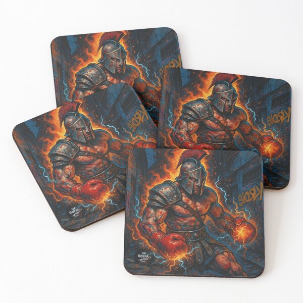 Item preview, Flaming Electric Ancient Warrior Boxer Art designed and sold by RoyalKnightMMA.