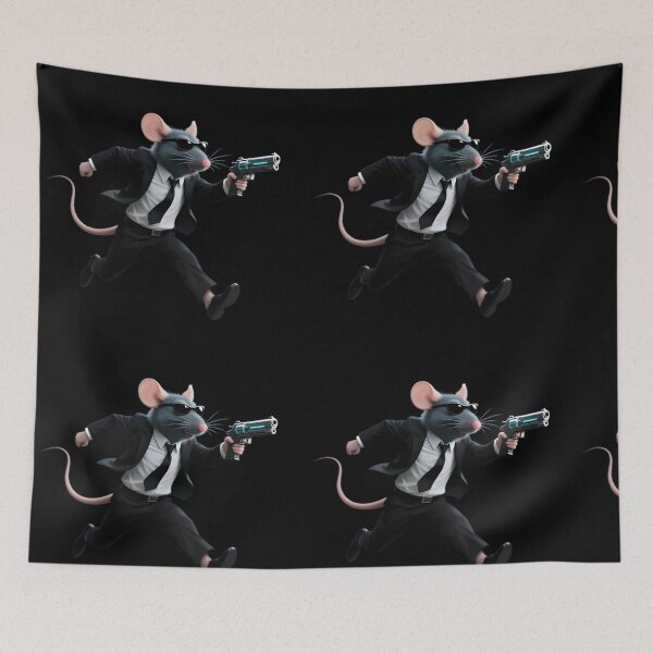 Item preview, Action-Packed Secret Agent Mouse – Dynamic Spy Illustration designed and sold by GraphGUY.