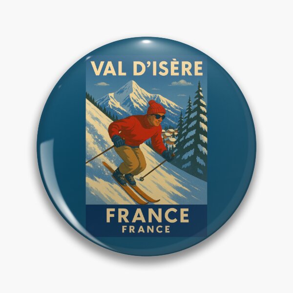 Item preview, Val D'isere France Ski poster designed and sold by Halifaxartguy.