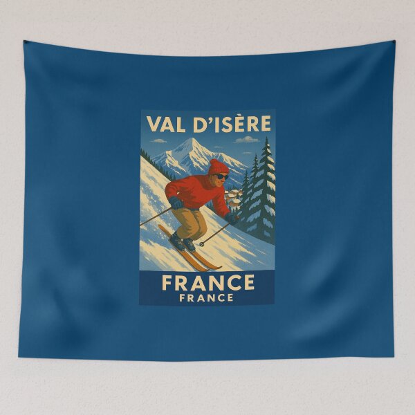 Item preview, Val D'isere France Ski poster designed and sold by Halifaxartguy.