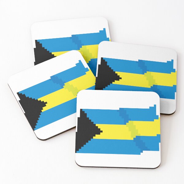 Item preview, Flag of Bahamas, a flag with a pixel art designed and sold by massingso.