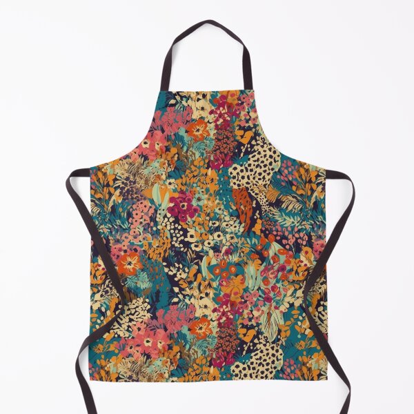 Item preview, Colorful Leopard Floral Shower Curtain, Boho Wildflower Jungle Pattern, Maximalist Cottagecore Bathroom Decor, Vibrant Botanical Animal Print designed and sold by SezzyDesigns.