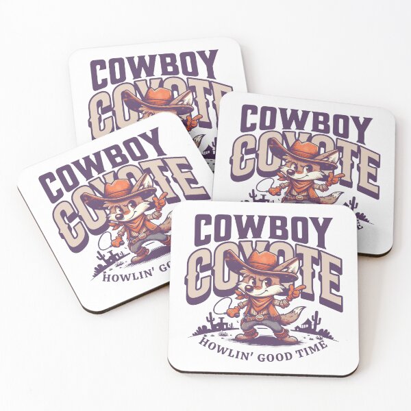 Item preview, Cowboy Coyote Wild West Cartoon Character designed and sold by scooterbaby.